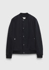 Lacivert Regular Fit Dik Yaka Casual Dokuma Mont
