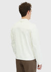Ekru Regular Fit Dik Yaka Casual Dokuma Mont