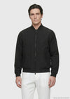 Siyah Regular Fit Dik Yaka Casual Dokuma Mont