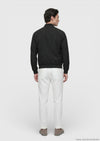 Siyah Regular Fit Dik Yaka Casual Dokuma Mont
