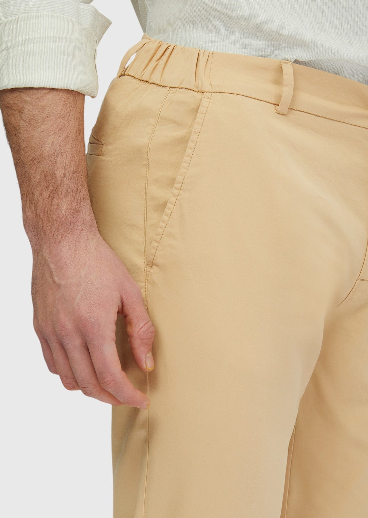 Safran Düz Dokuma Jogging Fit Casual Pamuk Karışımlı Pantolon
