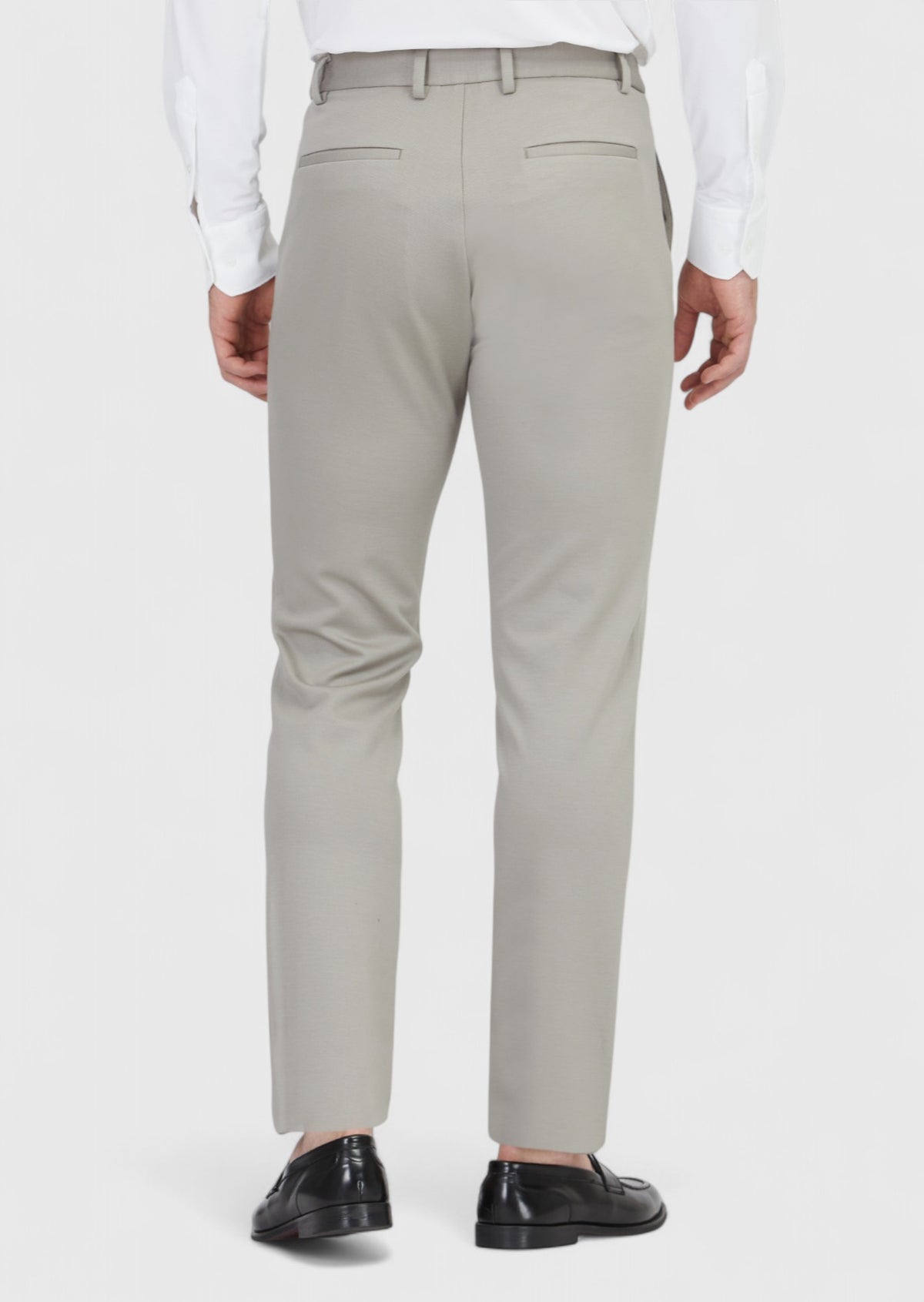 Gri Düz Örme Jogging Fit Casual Pantolon