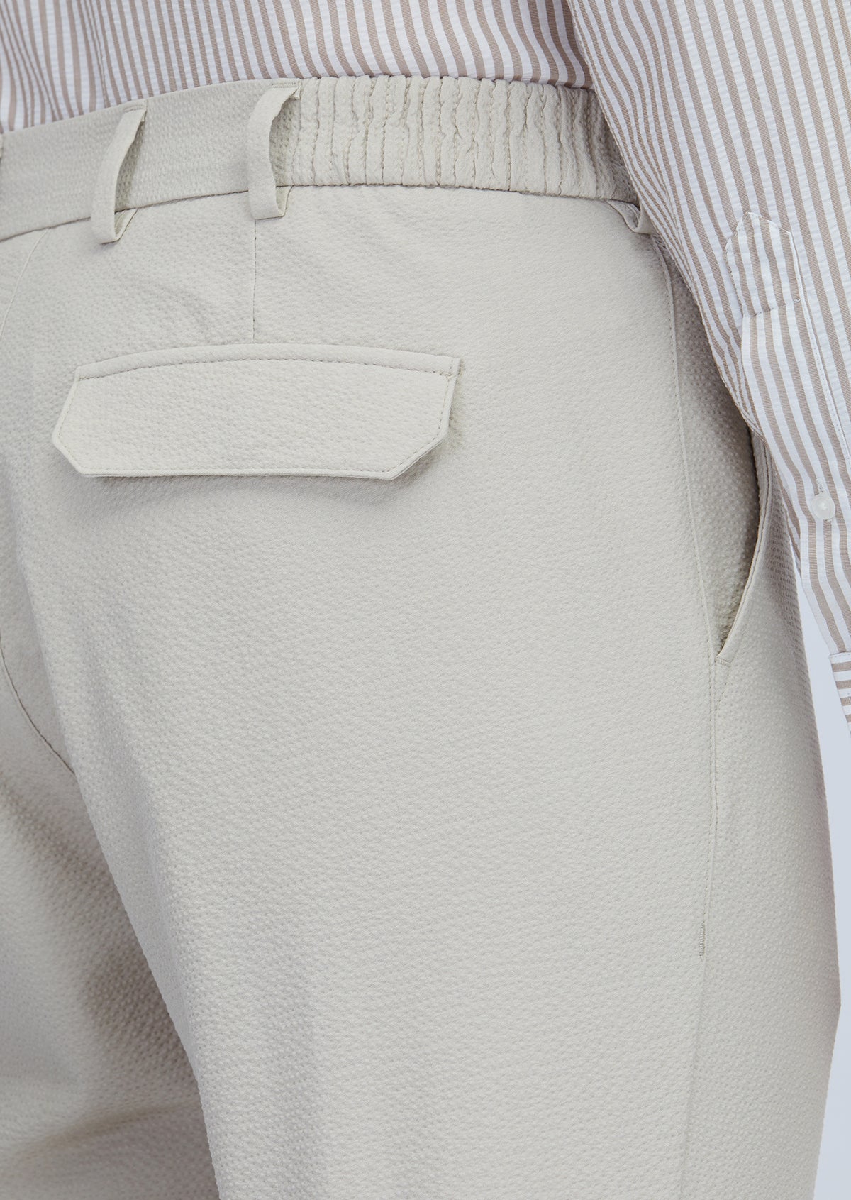 Bej Düz Dokuma Jogging Fit Casual Pantolon
