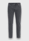 Antrasit Düz Dokuma Slim Fit Casual Pamuk Karışımlı Pantolon