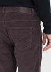 Mürdüm Düz Dokuma Slim Fit Kadife Casual Pamuk Karışımlı Pantolon