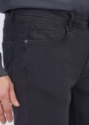 Antrasit Düz Örme Slim Fit Casual Pamuk Karışımlı Pantolon