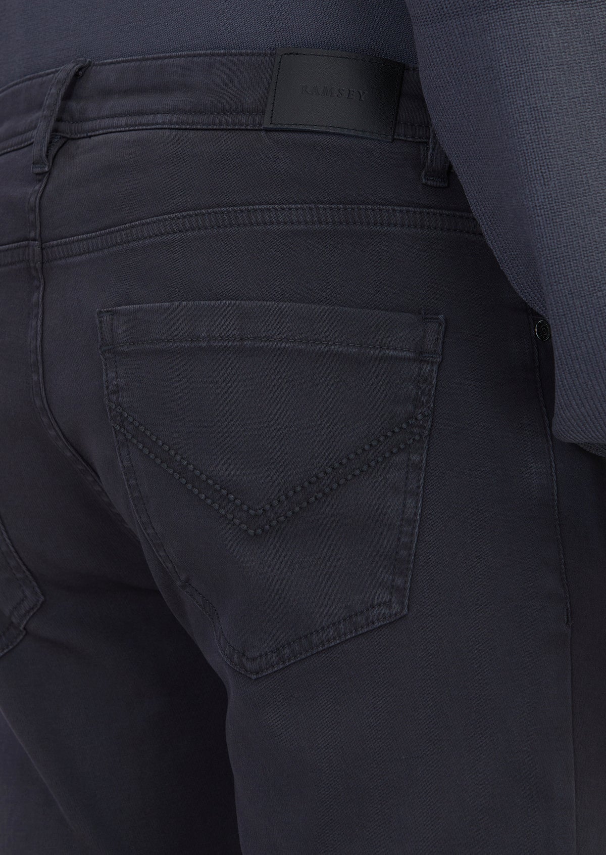 Antrasit Düz Örme Slim Fit Casual Pamuk Karışımlı Pantolon