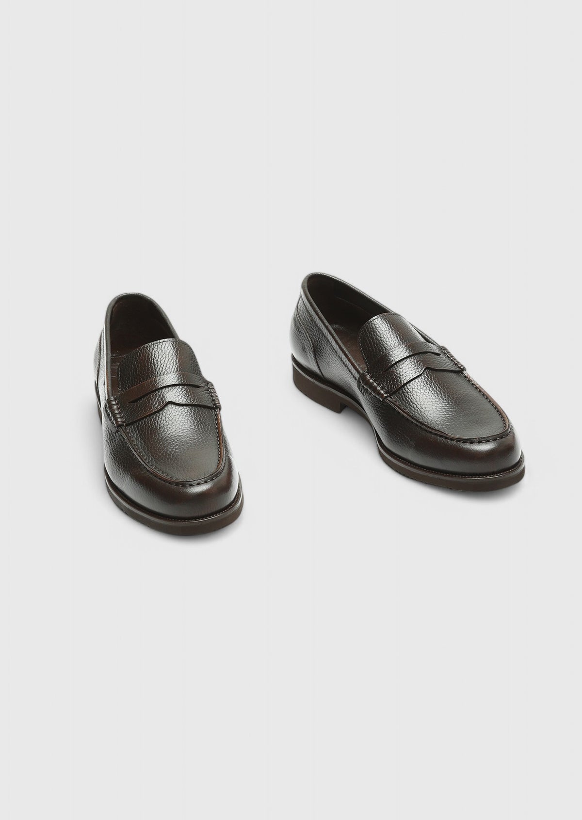 Kahverengi Deri Casual Loafer