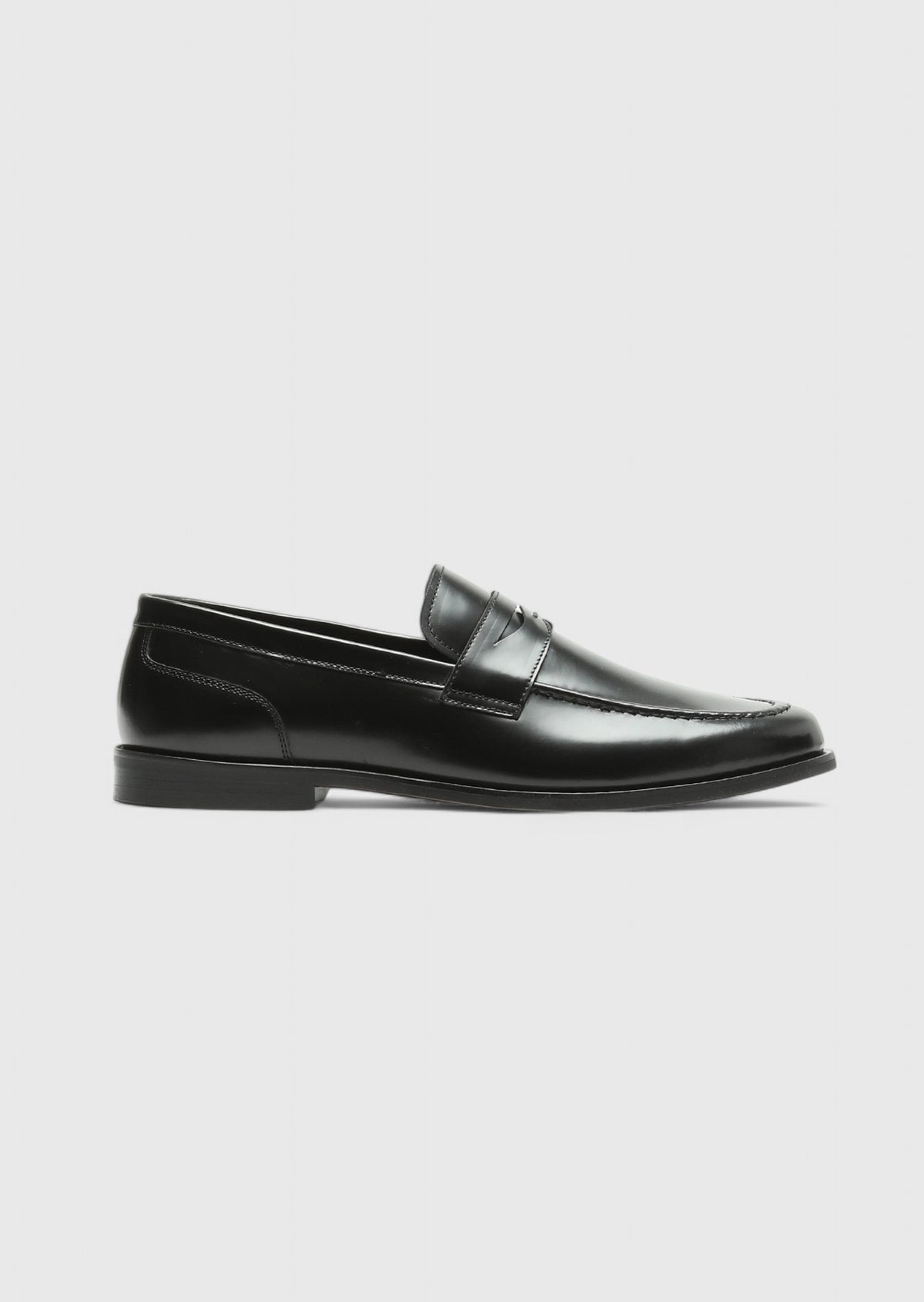 Siyah Deri Klasik Loafer