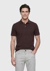 Mürdüm Düz Polo Yaka %100 Pamuk T-Shirt