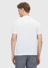 Beyaz Düz Bisiklet Yaka %100 Pamuk T-Shirt