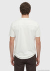 Ekru Düz Bisiklet Yaka T-Shirt