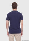 Lacivert Düz Bisiklet Yaka T-Shirt