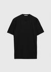 Siyah Düz Bisiklet Yaka T-Shirt