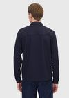 Lacivert Polo Yaka Düz Sweatshırt