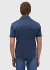 İndigo Düz Polo Yaka %100 Pamuk T-Shirt