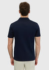 Lacivert Jakarlı Polo Yaka %100 Pamuk T-Shirt
