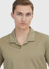 Vizon Jakarlı Polo Yaka %100 Pamuk T-Shirt