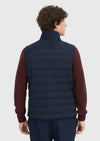 Lacivert Regular Fit Dik Yaka Casual Dokuma Spor Yelek