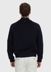 Lacivert Regular Fit Dik Yaka Casual Dokuma Mont