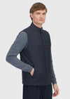 Antrasit Regular Fit Dik Yaka Casual Dokuma Spor Yelek