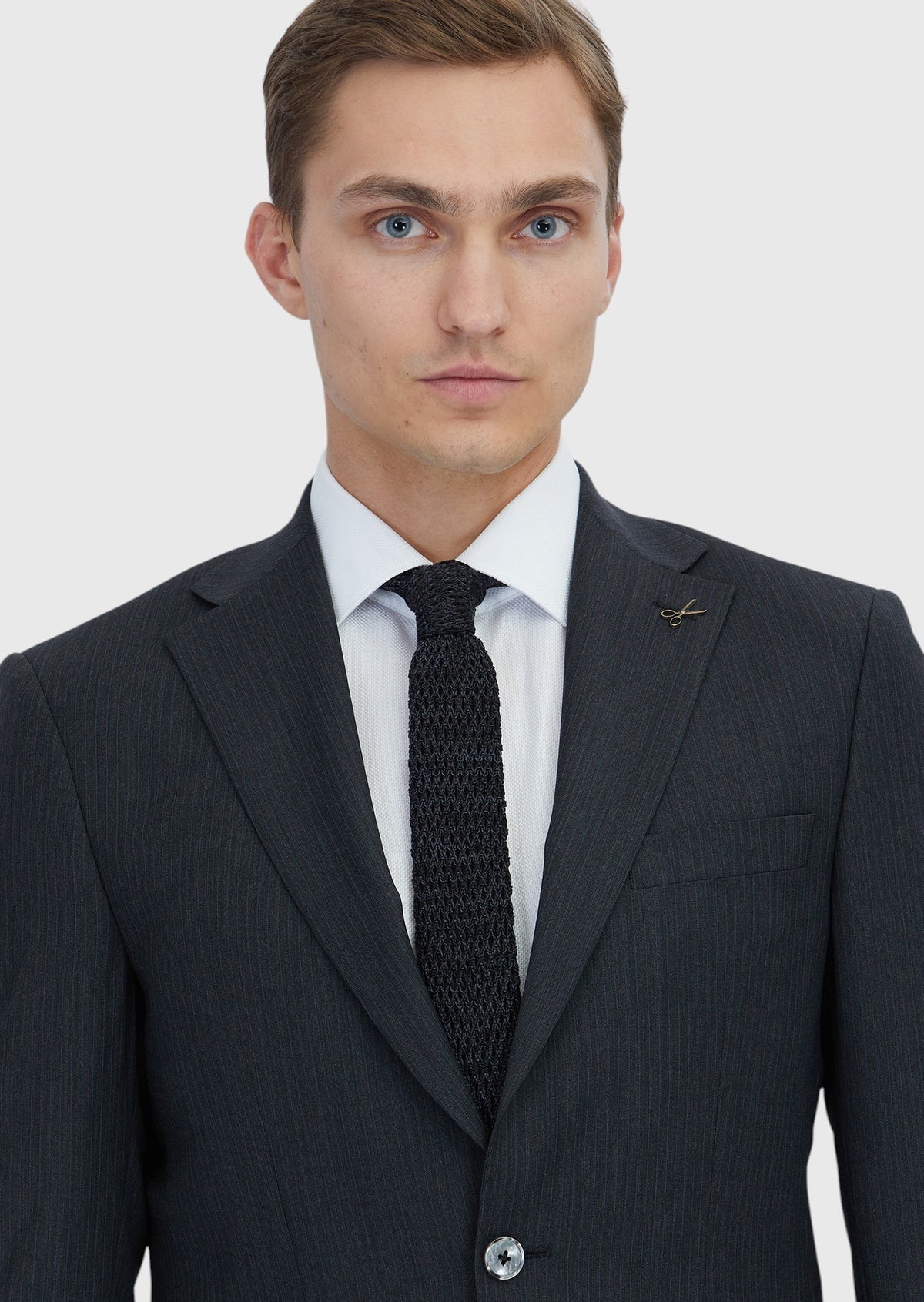 Antrasit Mikro Modern Fit Yün Karışımlı Takım Elbise