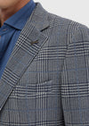 İndigo Kareli Shirt Shoulder Slim Fit Pamuk Karışımlı Örme Ceket