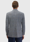 İndigo Kareli Shirt Shoulder Slim Fit Pamuk Karışımlı Örme Ceket