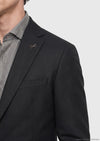 Siyah Desenli Regular Fit %100 Yün Ceket