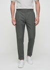 Haki Düz Kumaş Regular Fit Casual Pantolon