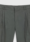 Haki Düz Kumaş Regular Fit Casual Pantolon