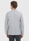 Açık Gri Düz Shirt Shoulder Slim Fit %100 Yün Ceket