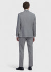 Vizon Kareli Zeroweight Slim Fit %100 Yün Takım Elbise
