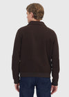 Kahverengi Regular Fit Dik Yaka Casual Örme Mont