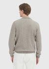 Vizon Polo Yaka Selanik Yün Karışımlı Triko Kazak