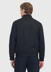 Siyah Regular Fit Dik Yaka Casual Dokuma Mont