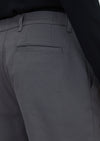 Gri Düz Dokuma Jogging Fit Casual Pamuk Karışımlı Pantolon