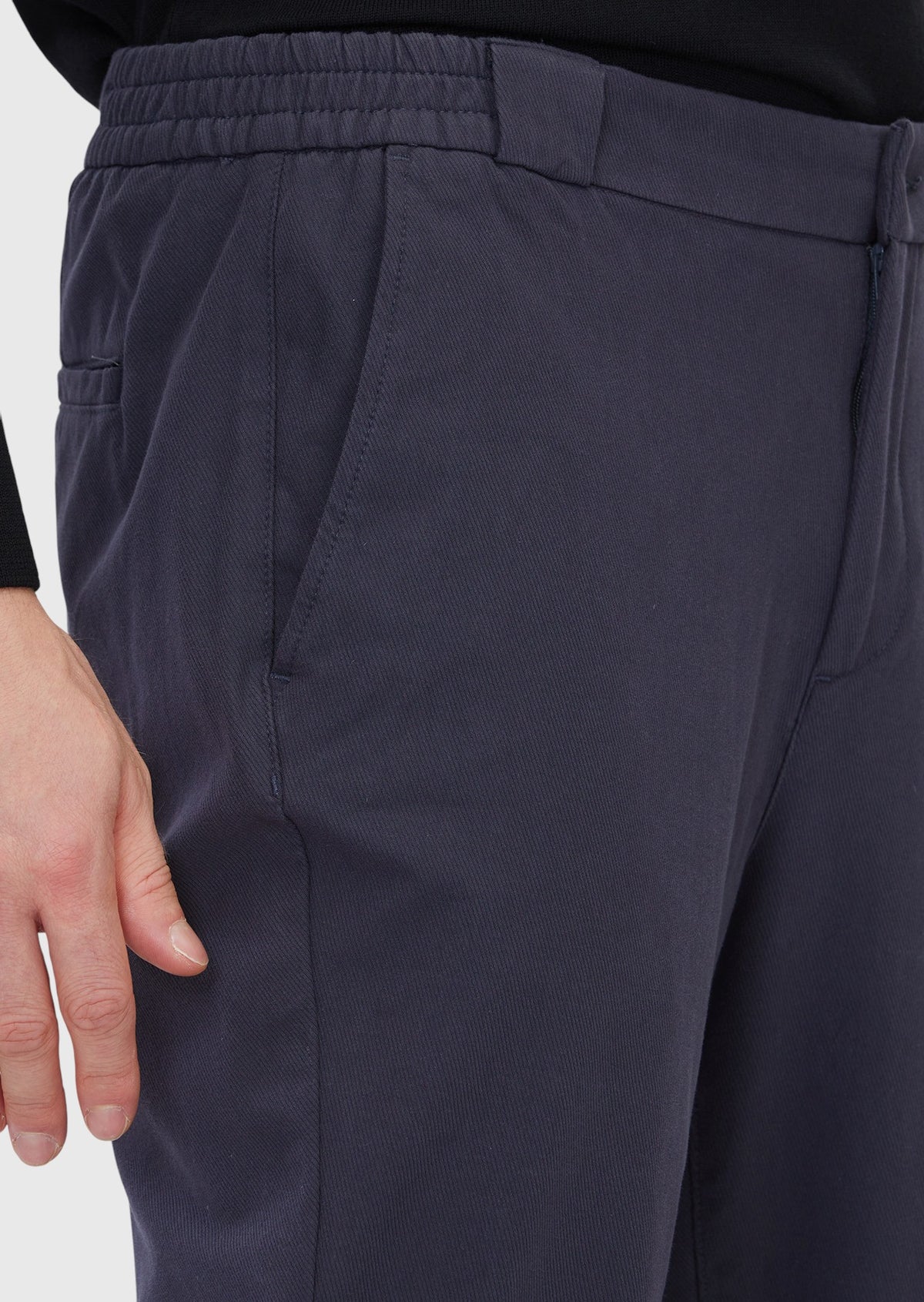 Antrasit Düz Dokuma Jogging Fit Casual Pamuk Karışımlı Pantolon