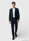 Siyah Shirt Shoulder Slim Fit %100 Yün Ceket