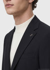 Siyah Shirt Shoulder Slim Fit %100 Yün Ceket