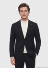 Siyah Shirt Shoulder Slim Fit %100 Yün Ceket