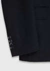 Siyah Shirt Shoulder Slim Fit %100 Yün Ceket