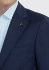 Lacivert Düz Zeroweight Slim Fit %100 Yün Ceket