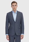 Füme Düz Zeroweight Slim Fit %100 Keten Takım Elbise
