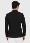Siyah Zeroweight Slim Fit Keten Karışımlı Ceket