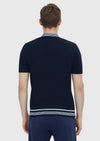 Lacivert Düz Polo Yaka %100 Pamuk T-Shirt