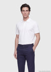 Beyaz Düz Polo Yaka %100 Pamuk T-Shirt