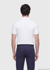 Beyaz Düz Polo Yaka %100 Pamuk T-Shirt