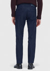 Lacivert Düz Slim Fit Denim Pamuk Karışımlı Pantolon