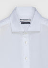 Beyaz Düz Casual Fit Uzun Dokuma Casual %100 Pamuk Gömlek
